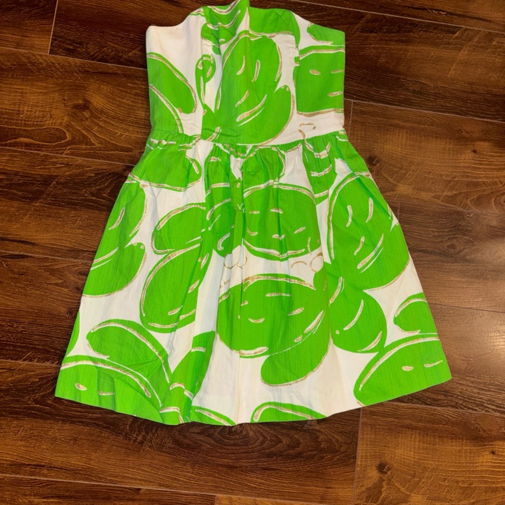 Lilly Pulitzer Lottie Stinger green dress size 0.